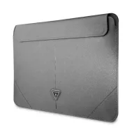   Guess Sleeve Saffiano Triangle Logo, GUCS14PSATLG 14" laptop tok, ezüst