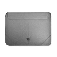   Guess Sleeve Saffiano Triangle Logo, GUCS16PSATLG 16" laptop tok, ezüst