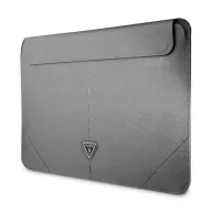   Guess Sleeve Saffiano Triangle Logo, GUCS16PSATLG 16" laptop tok, ezüst