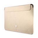 Guess Sleeve Saffiano Triangle Logo, GUCS14PSATLE 14" laptop tok, bézs