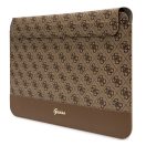 Guess Sleeve 4G Stripe Metal Logo, GUCS14PS4SGW 14" laptop tok, barna
