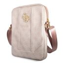 Guess 4G Big Metal Logo GUTB10G4GFPI 10" tablet táska, rózsaszín