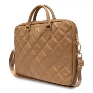   Guess Quilted 4G GUCB15ZPSQSSGW 16" tablet táska, barna