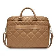   Guess Quilted 4G GUCB15ZPSQSSGW 16" tablet táska, barna