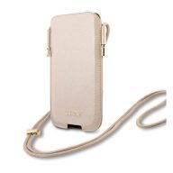   Guess Saffiano GUHCP12MSAPSLG 6,1" telefontartó táska, arany