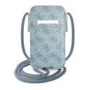 Guess 4G Stripe GUPHL4GDBL 6,7" telefontartó táska, kék