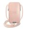 Guess Saffiano Strap GUPHMPSASBPI 6,1" telefontartó táska, rózsaszín