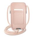 Guess Saffiano Strap GUPHMPSASBPI 6,1" telefontartó táska, rózsaszín