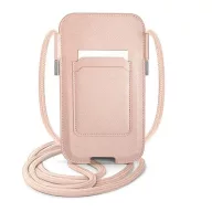   Guess Saffiano Strap GUPHMPSASBPI 6,1" telefontartó táska, rózsaszín