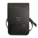 Guess Saffiano Triangle GUWBSATMBK kis táska, fekete