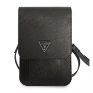 Guess Saffiano Triangle GUWBSATMBK kis táska, fekete
