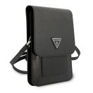 Guess Saffiano Triangle GUWBSATMBK kis táska, fekete