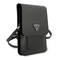 Guess Saffiano Triangle GUWBSATMBK kis táska, fekete