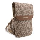 Guess GCube Stripe GUWBHGCFSEW kis táska, barna