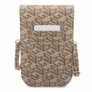 Guess GCube Stripe GUWBHGCFSEW kis táska, barna
