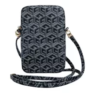   Guess Zip GCube Bottom Stripe GUWBZPGCSPGK kis táska, fekete