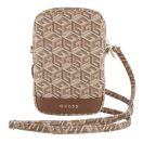 Guess Zip GCube Bottom Stripe GUWBZPGCSPGW kis táska, barna