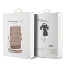 Guess Zip GCube Bottom Stripe GUWBZPGCSPGW kis táska, barna