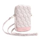 Guess Zip GCube Bottom Stripe GUWBZPGCSPGP kis táska, rózsaszín