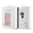 Guess Zip GCube Bottom Stripe GUWBZPGCSPGP kis táska, rózsaszín