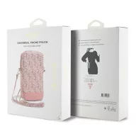   Guess Zip GCube Bottom Stripe GUWBZPGCSPGP kis táska, rózsaszín