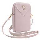 Guess Zip Triangle 4G GUWBZPGSTEGP kis táska, rózsaszín