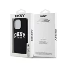 DKNY Liquid Silicone Arch Logo Apple iPhone 15 Pro Magsafe tok, fekete