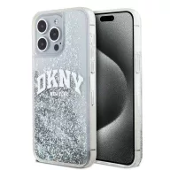   DKNY Liquid Glitter Arch Logo Apple iPhone 15 Pro tok, átlátszó