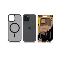   Tactical MagForce Hyperstealth Apple iPhone 15 Magsafe hátlap tok, áttetsző/sötétszürke