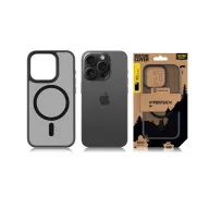  Tactical MagForce Hyperstealth Apple iPhone 15 Pro Magsafe hátlap tok, áttetsző/sötétszürke