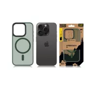   Tactical MagForce Hyperstealth Apple iPhone 15 Pro Magsafe hátlap tok, áttetsző/sötétszöld