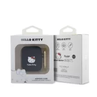   Hello Kitty Liquid Silicone 3D Kitty Head Logo AirPods 1/2 tok, fekete