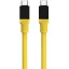 Tactical Fat Man USB-C / USB-C töltő- és adatkábel, 1m, sárga