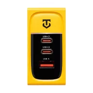   Tactical Nett Warrior gyorstöltő adapter USB-A+ 2 USB-C, 100W, sárga