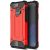 Huawei Mate 40 Pro, Műanyag hátlap védőtok, Defender, fémhatású, piros