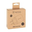 Tactical Base Plug Dual gyorstöltő adapter USB-A+ USB-C, 20W, fekete