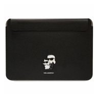   Karl Lagerfeld Sleeve Saffiano Karl&Choupette KLCS16SAKCPMK 16" laptop tok, fekete