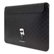   Karl Lagerfeld Sleeve Saffiano Monogram Ikonik KLCS14SAKHPKK 14" laptop tok, fekete