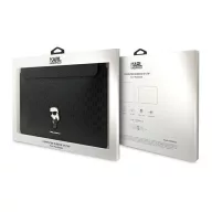   Karl Lagerfeld Sleeve Saffiano Monogram Ikonik KLCS14SAKHPKK 14" laptop tok, fekete