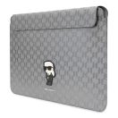 Karl Lagerfeld Sleeve Saffiano Monogram Ikonik KLCS14SAKHPKG 14" laptop tok, ezüst