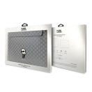 Karl Lagerfeld Sleeve Saffiano Monogram Ikonik KLCS14SAKHPKG 14" laptop tok, ezüst