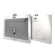   Karl Lagerfeld Sleeve Saffiano Monogram Ikonik KLCS14SAKHPKG 14" laptop tok, ezüst