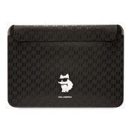   Karl Lagerfeld Sleeve Saffiano Monogram Choupette KLCS16SAKHPCK 16" laptop tok , fekete