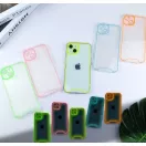 Apple iPhone 15 Pro foszforeszkáló / sötétben világító szilikon tok, sárga