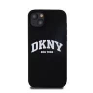   DKNY Liquid Silicone Arch Logo MagSafe iPhone 15 Plus hátlap tok, fekete
