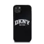 DKNY Liquid Silicone Arch Logo MagSafe iPhone 15 Plus hátlap tok, fekete