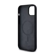   DKNY Liquid Silicone Arch Logo MagSafe iPhone 15 Plus hátlap tok, fekete
