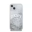 DKNY Liquid Glitter Arch Logo iPhone 15 hátlap tok, átlátszó