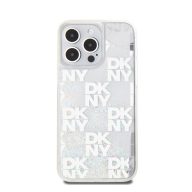   DKNY Liquid Glitter Checkered Pattern iPhone 15 Pro Max hátlap tok, átlátszó