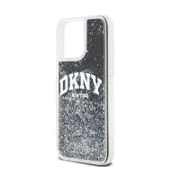   DKNY Liquid Glitter Arch Logo iPhone 13 Pro hátlap tok, fekete